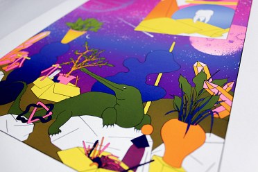 sérigraphie crocodile