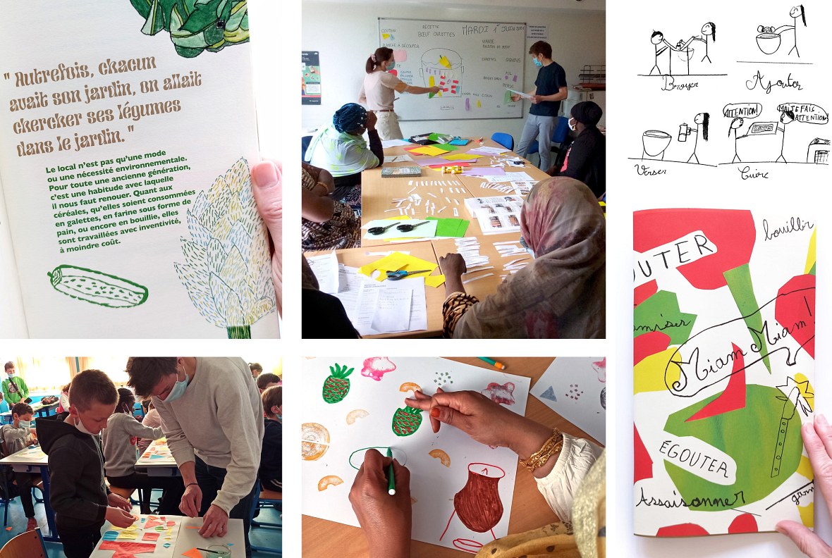 Ateliers et livret « Culture et cuisine »  2021 pour l’association Manou Partages